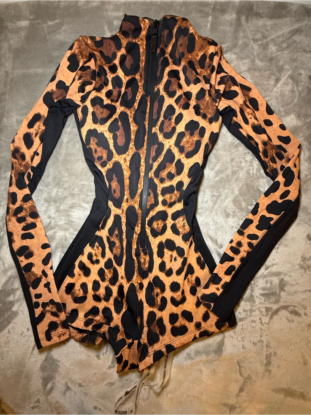 TA3 Surfy Boy Shortie XXS Regular Long Leopard Sculpting Swimsuit NWT